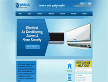 Tablet Screenshot of airlockservices.com.au